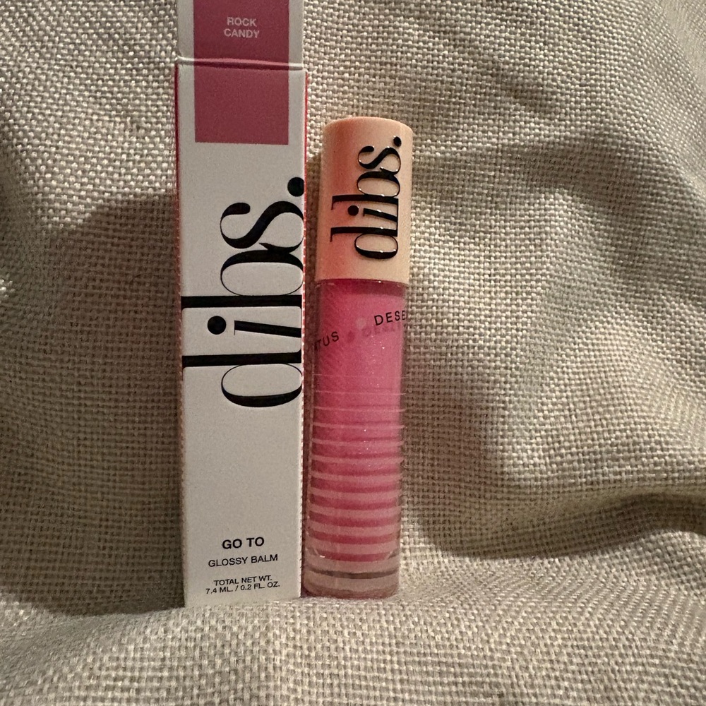 Dibs Glossy Balm in Rock Candy Pink Brand New in Box